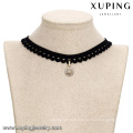 43684 Hot sale popular ladies jewelry multi-stone paved circle shaped pendant choker necklace
